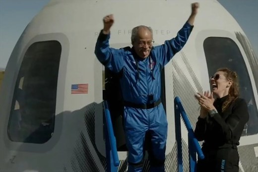 Finally!!!  Ed Dwight returns from the edge of Space on Blue Origin—May, 2024