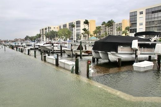 Storm surge overflow