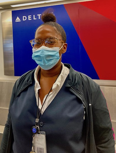 Amber, our angel at Delta Airlines