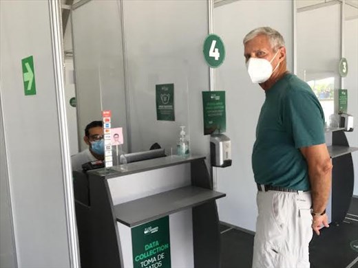 Covid check-in with Luis, Liberia Airport