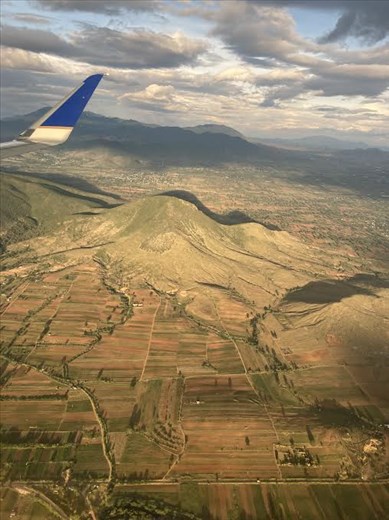 Almost Oaxaca—view from plane window