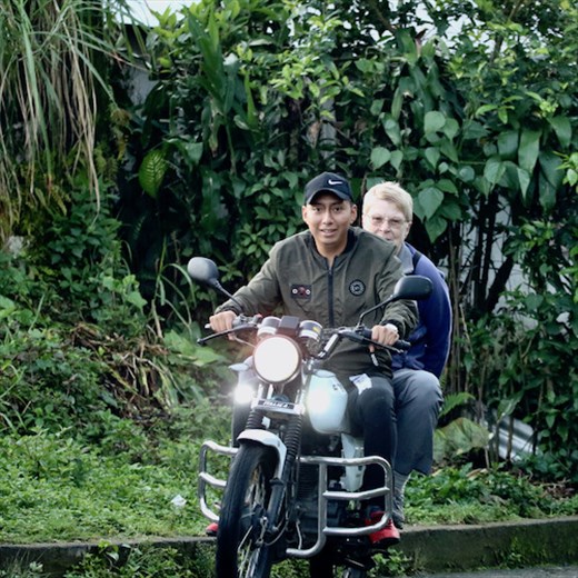 Connie arrives at the top, Benito Juarez