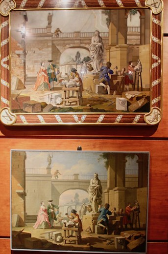 Painting and Petra Dura copy, Opificio delle Pietre Dure
