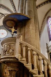 Brunelleschi designed pulpit where Galileo was indicted, Basilica Santa Maria N : by graynomadsusa, Views[182]