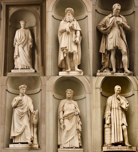 Renaissance Men of Florence: Cosimo Medici, Leonardo, Michelangelo, Dante, Boccaccio, Machiavelli 