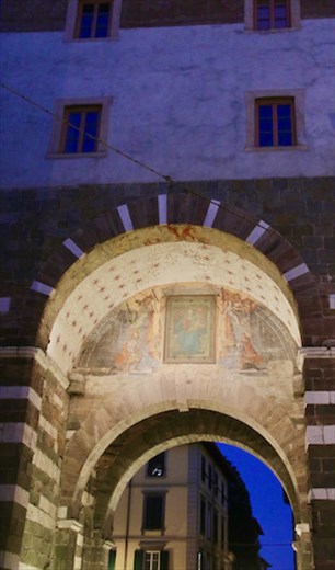 Fresco under the arch