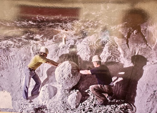 Quarrying Alabaster (photo) Volterra