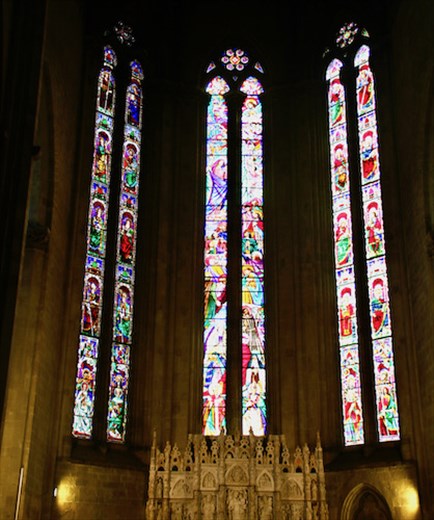 High Altar and Stained Glass, Duomo of Arezzo