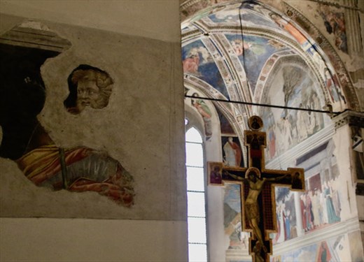 Hidden face and Crucifix, Church of San Francesco