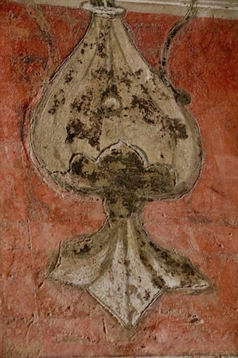 Etched into the wet plaster—Fresco, Church of San Francesco
