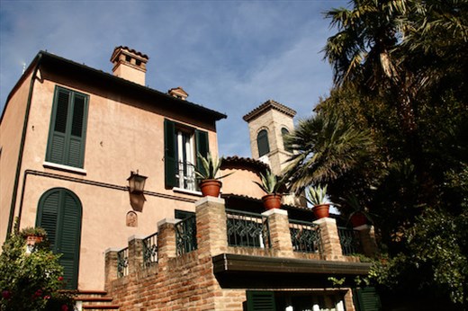 Garden view of our B&B