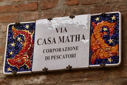 Street Signs in Mosaic, Ravenna