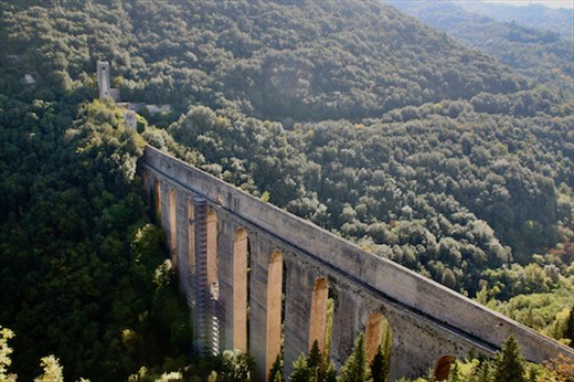 Ponte della Torri, the Roman aqueduct, Spoleto