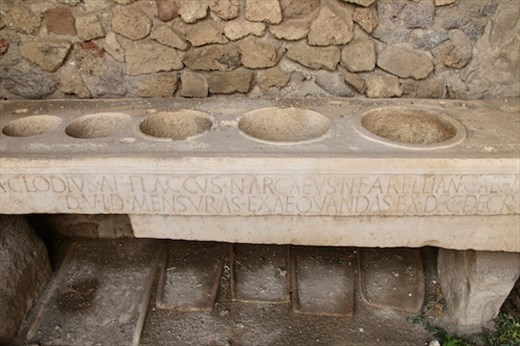 Iconic Pompeii—Mensa Poneraria (official measurements)