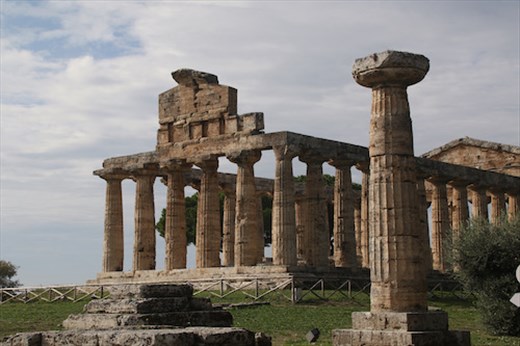Temple of Athena, rear view, Paestum