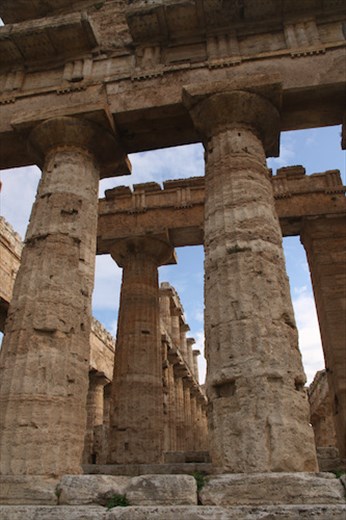 Interior columns, Second Temple of Hera, Paestum