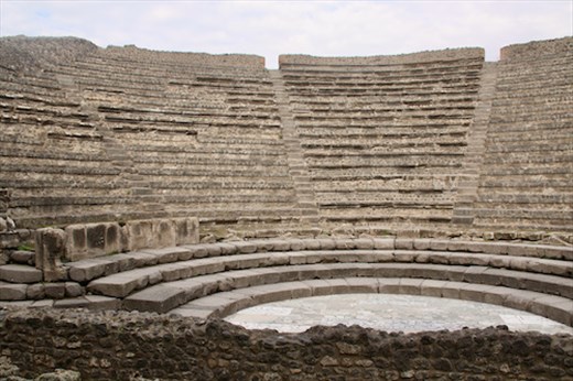 Iconic Pompeii—Odeon or Small Theater