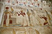 Colorful shrine, Temple of Seti I, Abydos: by graynomadsusa, Views[431]
