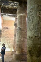Connie in Hypostyle, Temple of Seti I, Abydos: by graynomadsusa, Views[427]