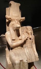 Sobek and Amenhotep III, Luxor Museum: by graynomadsusa, Views[247]