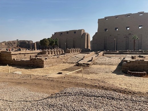 First Pylon with Avenue of Sphinxes, Karnak Temple