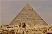 Sphinx and Khufu Pyramid: by graynomadsusa, Views[415]