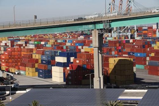Stranded Containers, Port of San Pedro CA