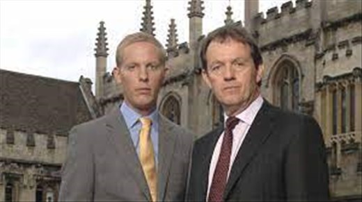 Sargent Hathaway and Inspector Lewis (Lawrence Fox and Kevin Whatley) in Oxford