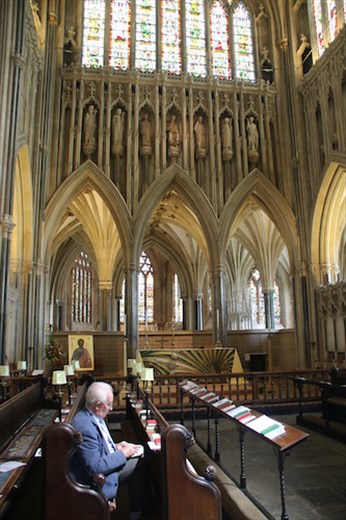 Contemplation in the Quire, Wells Cathedral