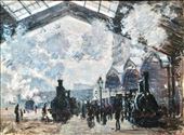 The Gare at St-Lazare by Monet, National Gallery: by graynomadsusa, Views[276]