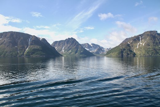 Approaching Alta, Norway