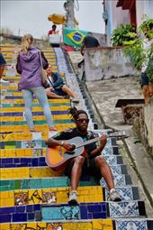 At the Top, Selaron Stairs: by graynomadsusa, Views[353]