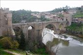 Zip-lining (look closely) across the Tagus at the Bridge of San Martin: by graynomadsusa, Views[228]