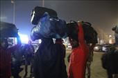 Luggage handlers at Delhi train station in the pre-dawn. Those are our bags: by graynomadsusa, Views[288]