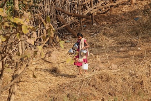 Going to collect water