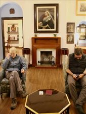 Connie and Rob and a photo of Her Majesty, Connaught House: by graynomadsusa, Views[225]