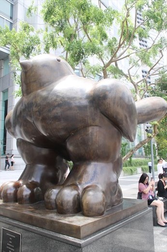 Botero's rendition of a Bird along the Riverwalk