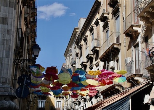 Every city has an Umbrella Sky Project, even Catania