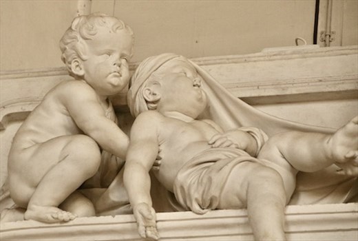 Putti horsing around—Santa Cita, Palermo