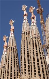 Four of an eventual 16 spires, Sagrada Familia: by graynomadsusa, Views[283]