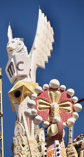 St. Mark's spire from the Passion Tower, Sagrada Familia