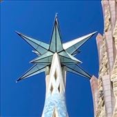 Star seen from the Passion Tower, Sagrada Familia: by graynomadsusa, Views[262]