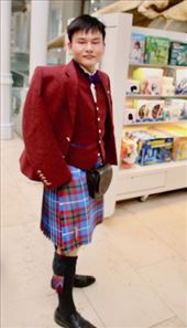 Dressed to kill, he even has a 