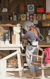 Journeywoman stone mason, York Minster: by graynomadsusa, Views[306]