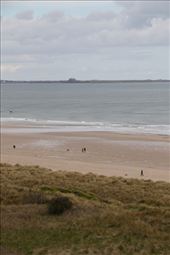 View from Bamburgh Castle with Lindisfarne on the horizon: by graynomadsusa, Views[313]