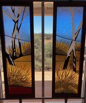 Stained-glass in the middle of nowhere, Gluepot Visitor Centre: by graynomadsusa, Views[254]