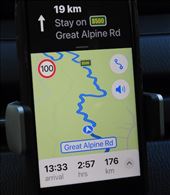 Izzie shows what's ahead, Great Alpine Road: by graynomadsusa, Views[272]