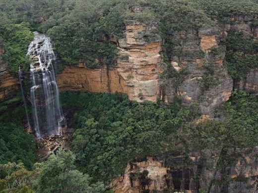 Areal view of Wentworth Falls (internet photo)