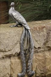 Sculpture of Superb Lyrebird, Blue Mountains NP, Katoomba: by graynomadsusa, Views[325]