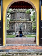 Locals at Thien Mu Pagoda: by graynomadsusa, Views[249]